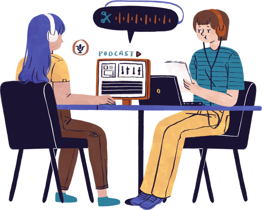 Organic Detailed Podcast Editors at Work